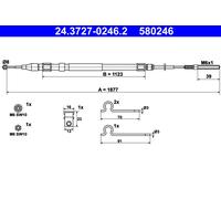 ATE 24.3727-0246.2 Cable, parking brake for BMW