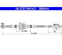 ATE 24.3727-0414.2 Handbrake cable