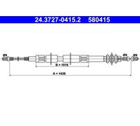 ATE 24.3727-0415.2 Cable, parking brake for MERCEDES-BENZ