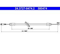 Fits ATE 24.3727-0474.2 Cable, parking brake ⭐UK Stock⭐