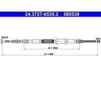 ATE 24.3727-0539.2 Handbrake cable