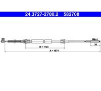 ATE 24.3727-2700.2 Handbrake cable