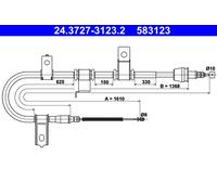 Handbrake cable 24.3727-3123.2 ATE for HYUNDAI GETZ