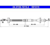 ATE 24.3728-1015.2 Clutch Cable