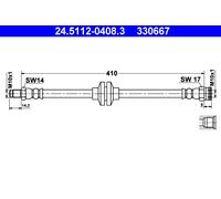 ATE 24.5112-0408.3 Brake Hose for ALFA ROMEO