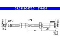 BRAKE HOSE PIPE LINE FOR PEUGEOT FIAT CITROEN BOXER BUS 230P RFW T9A DHY D8C T8A