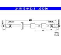 ATE 24.5113-0423.3 Brake hose