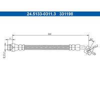 ATE 24.5133-0311.3 Brake hose