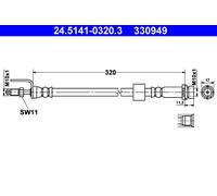 BRAKE HOSE PIPE LINE FOR FORD TRANSIT BUS DRFA DRFB DRFC DRFD DRFE CYFA CYFB