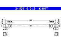 Brake Hose ATE 24.5201-0101.3 for BMW 5 (E39) 2.2 2000-2003
