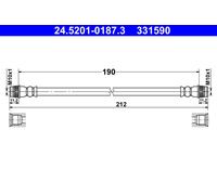 ATE 24.5201-0187.3 Brake hose