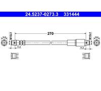 ATE Brake Hose 24.5237-0273.3 – for Audi 100 (C4), A6/S6 (C4) – fits Avant & Sedan