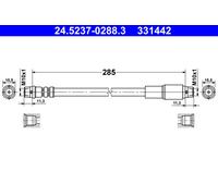 BRAKE HOSE PIPE LINE FOR AUDI 80 89 89Q 8A B3 RN RU SF JN NE PM DZ SD 3A RA SB