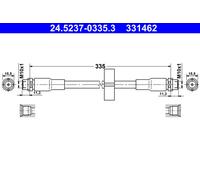 Brake Hose ATE Fits AUDI Allroad 4B C5 4Z7611707