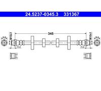 ATE Brake Hose 24.5237-0345.3 - Flexible Brake Line for VW Transporter IV, Caravelle IV