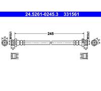 ATE 24.5261-0245.3 Brake hose