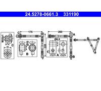 ATE 24.5278-0661.3 Brake hose
