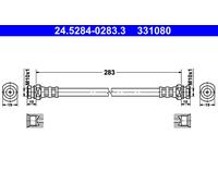 ATE 24.5284-0283.3 Brake hose