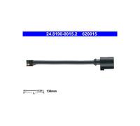 Fits ATE 24.8190-0015.2 Warning Contact, brake pad wear OE REPLACEMENT TOP QUALI