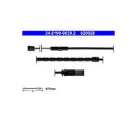 ATE Brake Pad Wear Sensor 24.8190-0028.2 – Warning Contact for BMW X5 X6