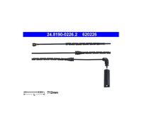 Warning Contact, brake pad wear for BMW ATE 24.8190-0226.2