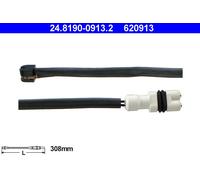 ATE 24.8190-0913.2 Warning Contact, brake pad wear for PORSCHE