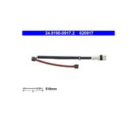 ATE 24.8190-0917.2 Brake pad wear sensor