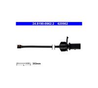 ATE 24.8190-0962.2 Brake Pad Wear Sensor for Porsche Macan