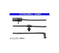 ATE 24.8190-0969.2 Brake Pad Wear Sensor Rear Right for Audi A5 A4 Q7 Q8 A6 A7