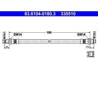 Brake Hose ATE Fits AUDI A6 Avant 4A C4 4A0611775B