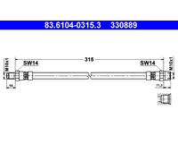 ATE 83.6104-0315.3 Brake Hose for BMW