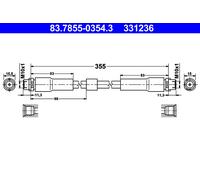 BRAKE HOSE FOR AUDI A8 4E2 4E8 BFL ASE BBJ BSM ASN BPK BNG BVN BVJ BDX BFM ATE