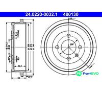 Rear Brake Drum VW Seat Skoda:POLO,CORDOBA,IBIZA II 2,LUPO,AROSA,UP,CITIGO,Mii