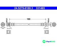 New Brake Hose for RENAULT:KANGOO,KANGOO Rapid,KANGOO BE BOP,KANGOO Express