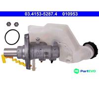 ATE Master Cylinder 03.4153-5287.4 2 23,8 with brake fluid reservoir 1x M10x1 FORD: FIESTA 5, Fusion Estate, MAZDA: 2 Hatchback