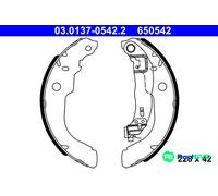 ATE BRAKE SHOE SET 03013705422 FOR CITROËN PEUGEOT