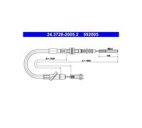 ATE Clutch Cable for Suzuki Samurai 23710-83023 23710-83024