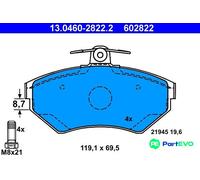 ATE DISC BRAKE BRAKE PAD SET 13046028222 FOR AUDI VW