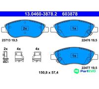 ATE DISC BRAKE BRAKE PAD SET 13046038782 FOR FIAT