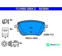ATE DISC BRAKE BRAKE PAD SET 13046038842 FOR MERCEDES-BENZ