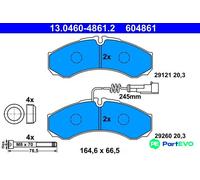 ATE DISC BRAKE BRAKE PAD SET 13046048612
