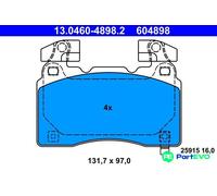 ATE DISC BRAKE BRAKE PAD SET 13046048982 FOR CHEVROLET