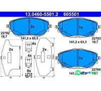 ATE DISC BRAKE BRAKE PAD SET 13046055012