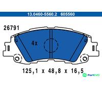 ATE DISC BRAKE BRAKE PAD SET 13046055602