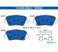 ATE DISC BRAKE BRAKE PAD SET 13046055622 FOR KIA