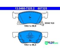 Brake Pad Set, disc brake for OPEL VAUXHALL:ASTRA K,ASTRA Mk VII 13478300