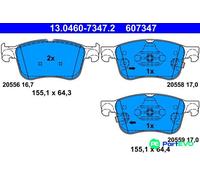 ATE DISC BRAKE BRAKE PAD SET 13046073472 FOR FORD