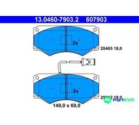 ATE DISC BRAKE BRAKE PAD SET 13046079032
