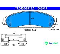ATE DISC BRAKE BRAKE PAD SET 13046080182 FOR CHRYSLER