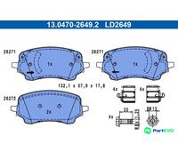 ATE DISC BRAKE BRAKE PAD SET 13047026492